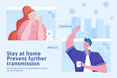 疫情期间网络视频交流插图