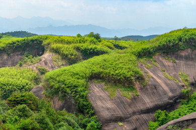 中国湖南省郴州市高椅岭风景区的山脉
