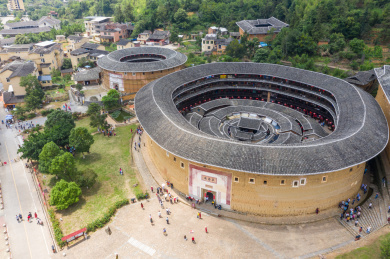 航拍中国福建土楼世界遗产_站酷海洛_正版图片_视频_字体_音乐素材