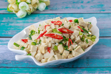 小葱拌豆腐