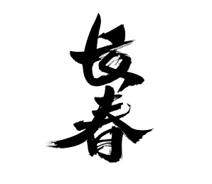 长春,中国省会手写书法字体