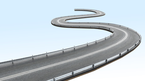 三维渲染公路弯道