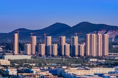 江苏省南京市江北高新区都市高楼建筑