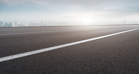 城市道路地面和建筑景观