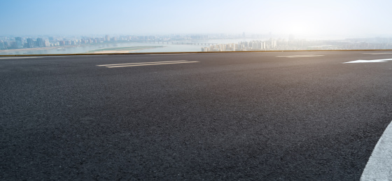 城市道路地面和建筑景观