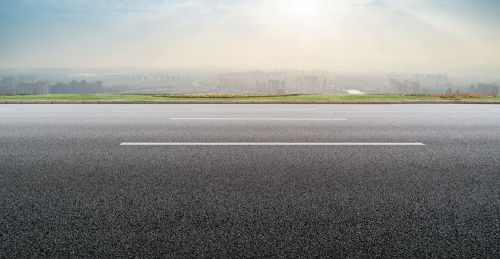 城市道路地面和建筑景观