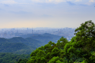 中国广州羊城八景之白云晚望