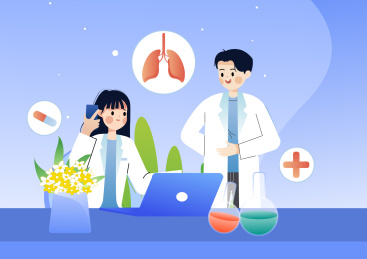 生命健康医生医疗矢量插画