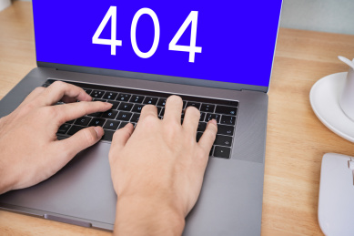 电脑蓝屏死机404概念