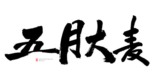 五月大卖书法字手写