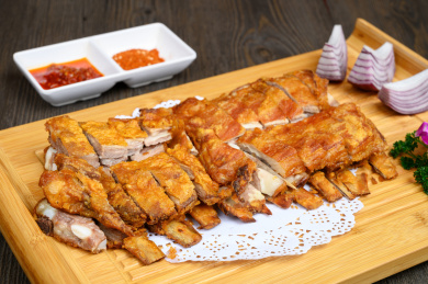 中餐美食-烤羊排 新西兰烤羊排