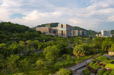 中国广东广州黄埔区科学城城市建筑天际线