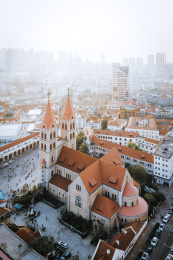 青岛城市风光建筑群