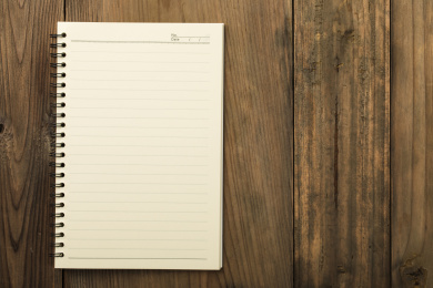 空白带线条的笔记本