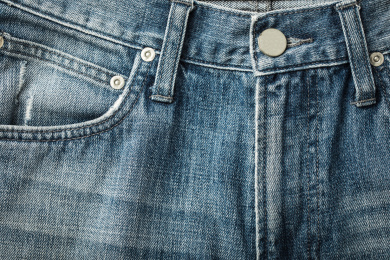 粗糙的浅蓝色传统牛仔裤面料