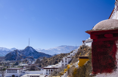 中国西藏拉萨布达拉宫景区