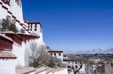 中国西藏拉萨布达拉宫景区