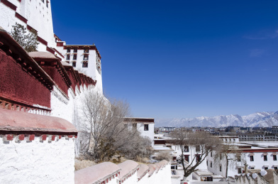 中国西藏拉萨布达拉宫景区