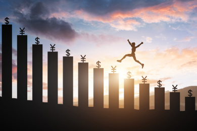 股票投资增长牛市的剪影