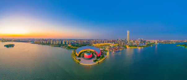 中国江苏省苏州工业园区城市风光
