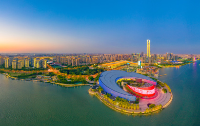 中国江苏省苏州工业园区城市风光