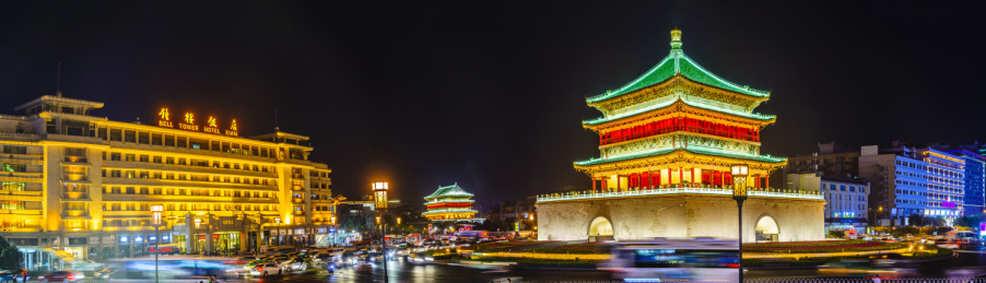 西安钟鼓楼广场 广场