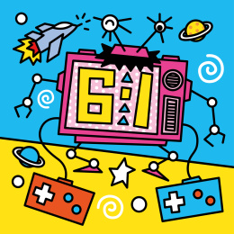 六一搞怪电视机器人