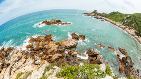 中国广东深圳东冲西冲海岸风景
