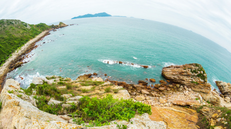 中国广东深圳东冲西冲海岸风景