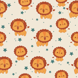 无缝拼接狮子图案