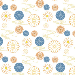 矢量和风印花图案