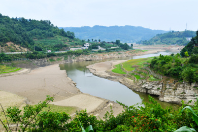 贵州省遵义市红花岗区海龙镇海龙水库风光