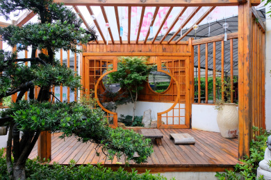 日式建筑风格庭院 日本文化