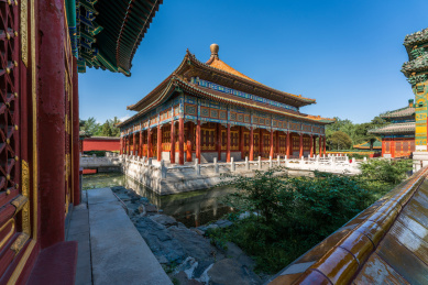 中国北京北海公园的小西天
