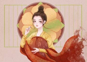 唐朝仕女图