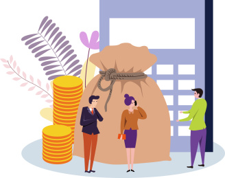 国债金融概念矢量插画