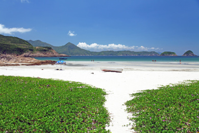 中国香港特别行政区西贡郊野公园西湾的海滩