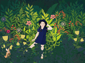女孩和兔子