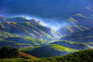 中国云南德宏州梁河县勐养镇烟岚