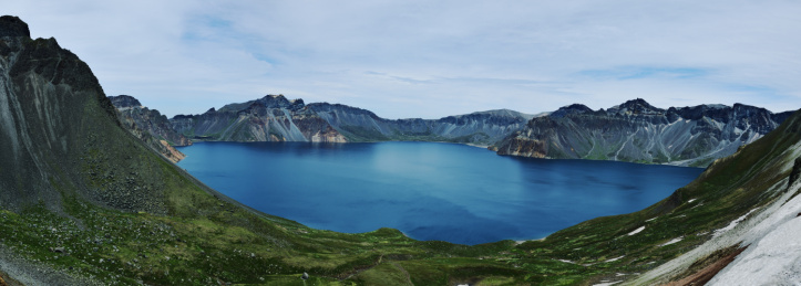 吉林长白山西坡观看天池全景