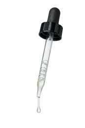 透明玻璃吸管和流下的芦荟原汁