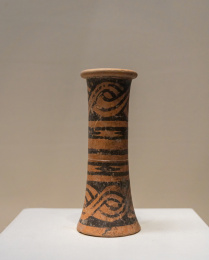 筒形彩陶瓶 大溪文化 中国国家博物馆展出