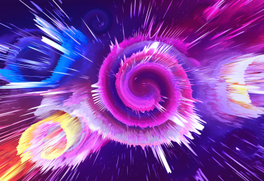 抽象色彩宇宙爆炸炫酷创意背景艺术