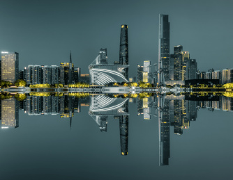 中国广东广州海心沙夜景