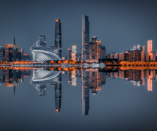中国广东广州海心沙夜景