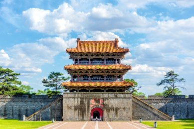 辽宁省沈阳市北陵古建筑景观