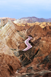 中国甘肃省张掖七彩丹霞旅游景区