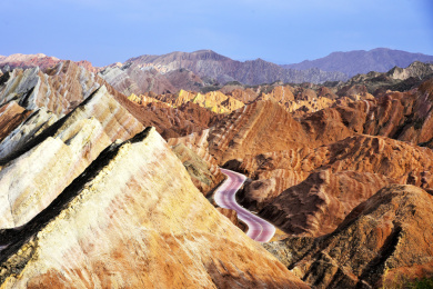 中国甘肃省张掖七彩丹霞旅游景区