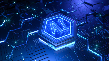 蜂窝科技ai人工智能概念海报