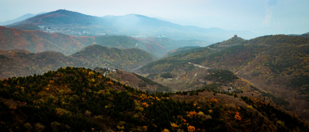 北京香山秋季登高赏枫叶红叶